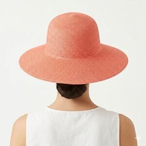 Eric Javits Pink Floppy Straw Sun Hat